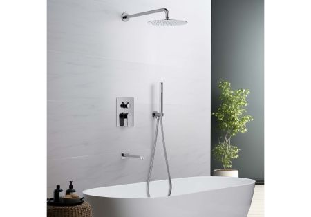 Set 4 в 1 душевой комплект AQUATEK AQ1273CR ОБЕРОН, артикул AQ1273CR