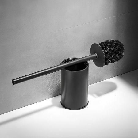 Ершик для унитаза напольный Maretti Umbria Black UMB56N24, черный, артикул UMB56N24