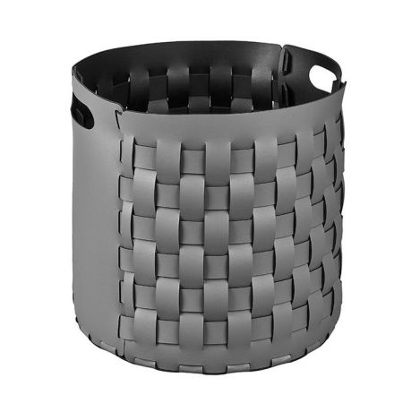 Colombo Adj Круглая корзина Bottega, D40H40 см, цвет: серый/черный, артикул BADJ1050-0301