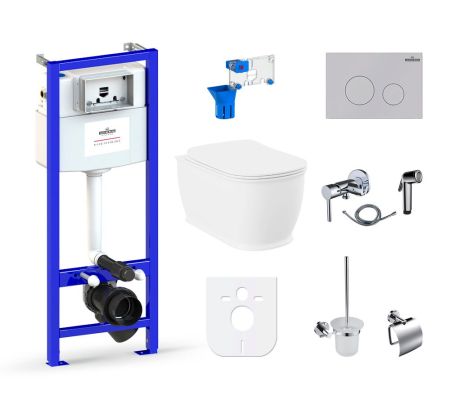 Комплект 10 в 1 Lavinia Boho Bell Pro Rimless 98010007, премиум с пластиковой клавишей, артикул 98010007