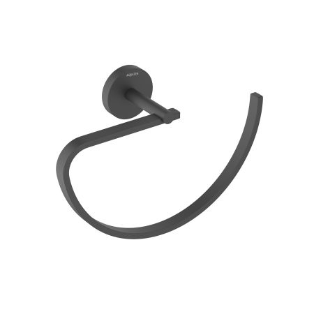 Полотенцедержатель овальный AQUATEK, матовый черный AQ4621MB БЕТТА, артикул AQ4621MB