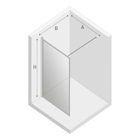 Душевое ограждение NEW TRENDY NEW MODUS BLACK 80x200 EXK-0250 (черный), артикул EXK-0250