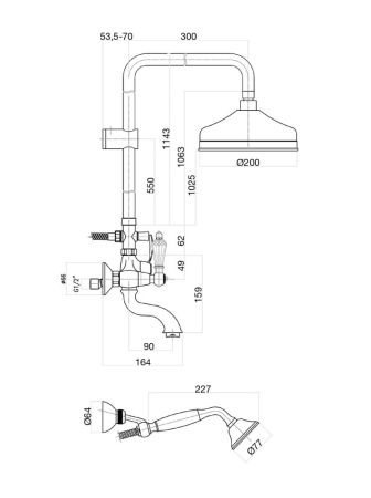 Душевая система Fiore GIOIELLI SKY (SWAROVSKI®) 09CR0615, хром, артикул 09CR0615