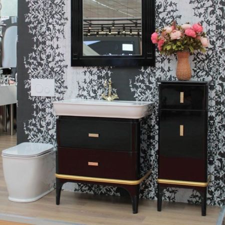 Тумба под раковину BelBagno Prado 80 PRADO-800-2C-PIA-BL Bianco Laccato Lucido