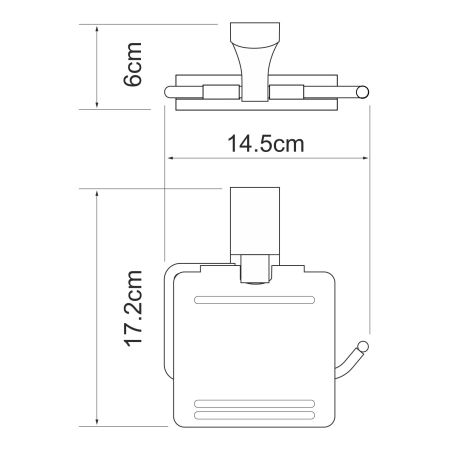Leine K-5025WHITE Держатель туалетной бумаги, артикул K-5025W