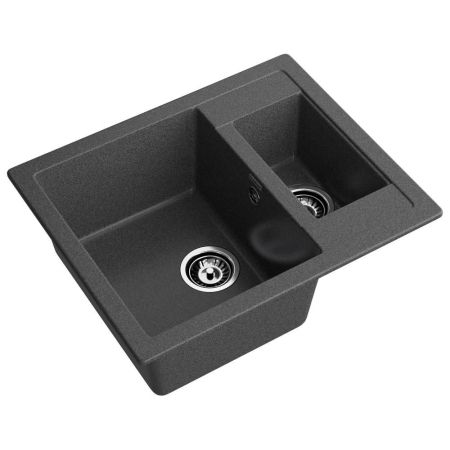 Кухонная мойка GranFest QUADRO 610K, графит, артикул Q-610K графит