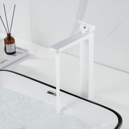 Смеситель для раковины Shevanik S9911C, белый