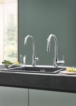 Вертикальный вентиль GROHE Blue Pure Mono, с функцией фильтрации, хром, (119710)