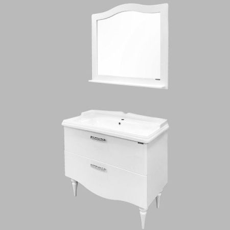 Тумба с раковиной Comforty Монако 100 4136346 Белая