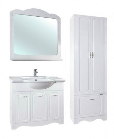 Шкаф пенал Bellezza Кантри 60 Белый, артикул 4629909090019