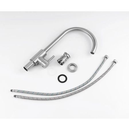 Смеситель для кухни Knotlor SS-01, сатин