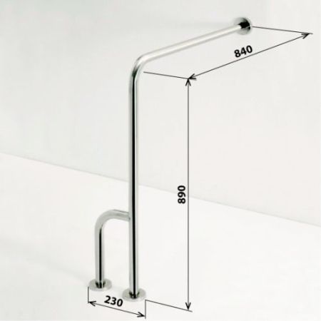 HELP Опорный поручень - левый,мат, артикул 301112132