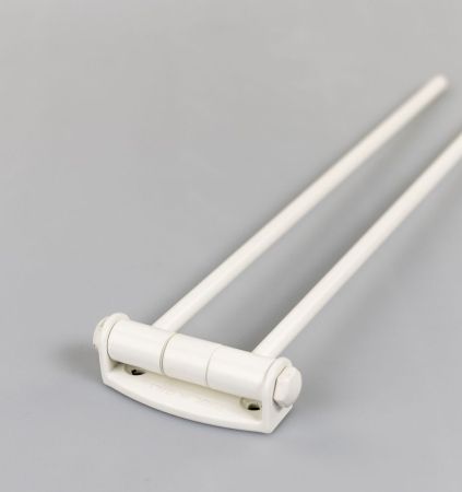 Stil Haus Hashi, полотенцедержатель двойной поворотный, цвет белый матовый, артикул HS16(24)