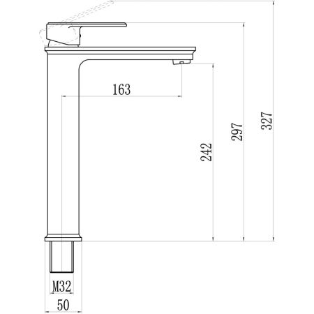 Смеситель для раковины Savol S-600301G, хром, артикул S-600301G