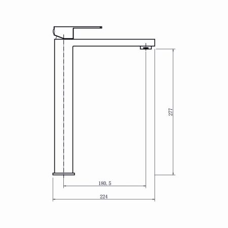 Смеситель для раковины FASHUN A51217, сатин