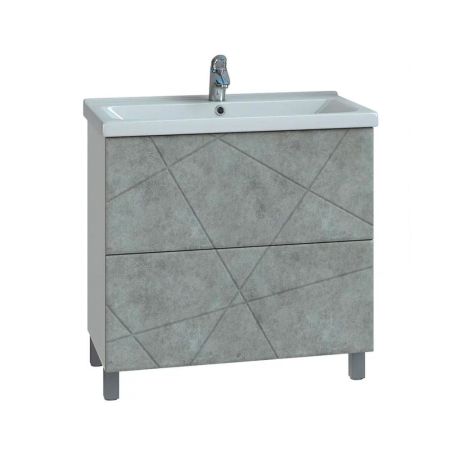 Тумба под раковину напольная VIGO Geometry 025 бетон, 80 см, артикул 025 бетон