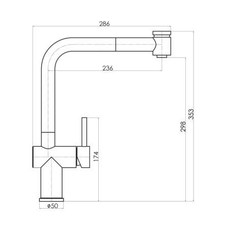 Смеситель для кухни с выдвижным изливом Florentina ПАЛЕРМО 317.08H.1223.201, жасмин, артикул 317.08H.1223.201