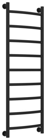 Полотенцесушитель водяной "ГАЛАНТ+" 1200х400 (Матовый Чёрный), артикул 31-0200-1240