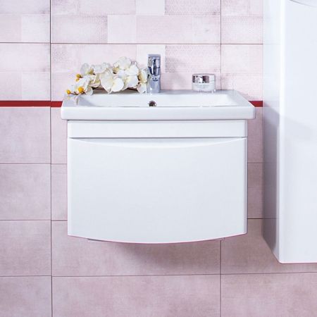 Тумба под раковину подвесная Бриклаер ВЕГА белый , 60 см, артикул 4627125414053