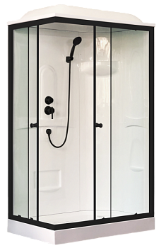 Душевая кабина Royal Bath RB 8120HP1-T-BL (прозрачное) правая