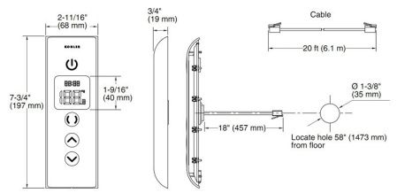 527D-1CP электронный интерфейс DTV PROMPT (хром), шт