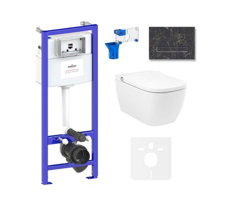 Комплект для подвесного унитаза 7 в 1 Lavinia Boho Relfix Smart V-Clean 87561142, артикул 87561142