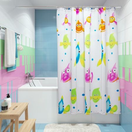 Штора для ванны Fora PH59 Озорные рыбки