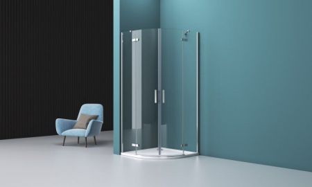 Душевой уголок BelBagno KRAFT-R-2-100-C-Cr, артикул KRAFT-R-2-100-C-Cr