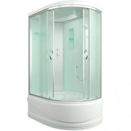 Душевая кабина Erlit Comfort ER3512TPL 120x80 задняя стенка Белая стекло матовое