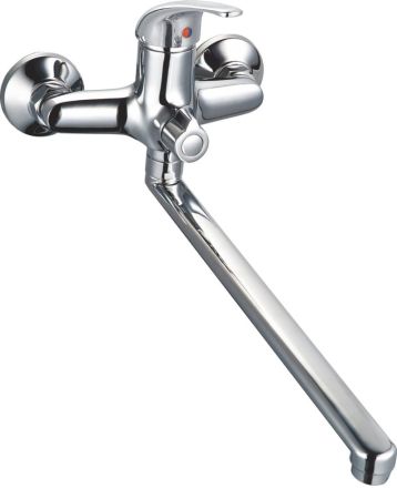 Смеситель для ванны с длинным поворотным изливом RUSH VRANGEL (VR7114-51), артикул VR7114-51