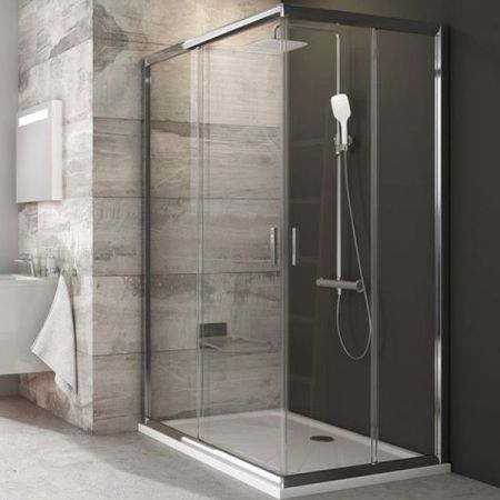 Дверь душевого уголка Ravak Blix BLRV2К 120 профиль Белый стекло рифленое