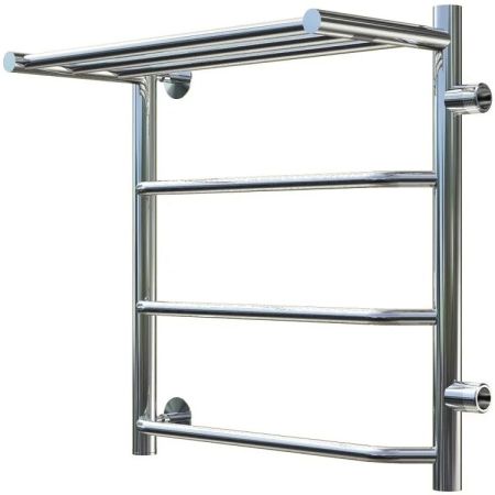 Водяной полотенцесушитель Тругор Браво 1 П ПМ R 60x40 с полкой Хром, артикул Браво1/ПМ506040Пправ