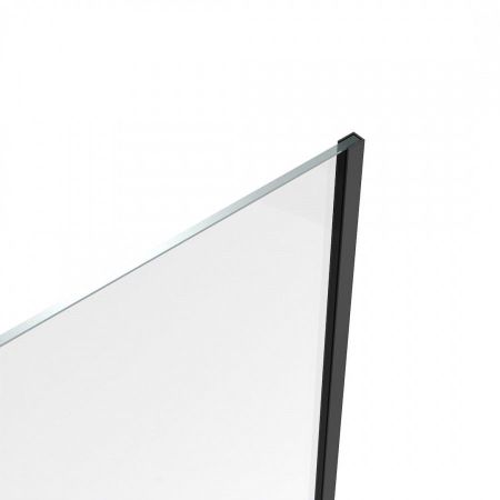 Шторка на ванну 60x140 Maretti Project Black PB41F6014099, черный профиль, артикул PB41F6014099