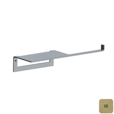 ALMAR Бумагодержатель с полочкой, цвет латунь брашированная PVD, артикул E317000.HB