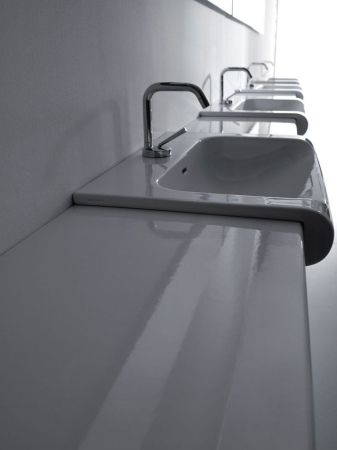 KERASAN Inka Project Раковина INKA 60x40x35,5 с 1 отверстием под смеситель,цвет белый, артикул 341101*1