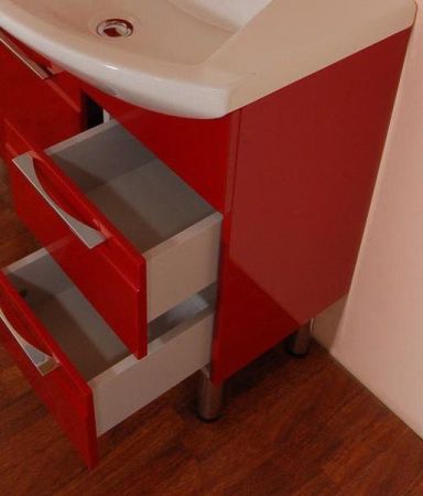 Тумба с раковиной SanVit Эдем Lux 90 kedem090 в цвете Ral Желтый глянец