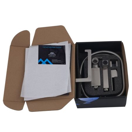 Гигиенический душ со смесителем и держателем туалетной бумаги FASHUN A57704, сатин