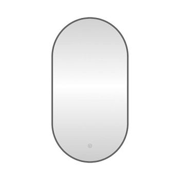 Зеркало с подсветкой LED Fixsen FX-3120F овальное 50х120 см, графит