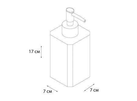 Дозатор жидкого мыла FIXSEN DONY FX-232-1, белый/голубой, артикул FX-232-1