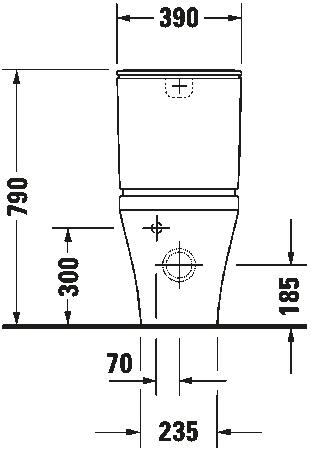 Унитаз, Duravit, Durastyle, ширина, мм-370, глубина, мм-630, высота, мм-420, тип установки-напольный, форма чаши-овальная, выпуск-горизонтальный, декор-без декора, материал-керамика, бачок-необходимо заказать, сиденье в комплекте-необходимо заказать, креп, артикул 2155090000