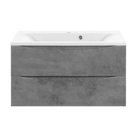 База под раковину Mia 900 подвесная, 2 выкатных ящика soft close, Beton, артикул VMC-2MA900BT