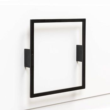 Ручка-скоба La Fenice Cubo Nero черная 160 мм.