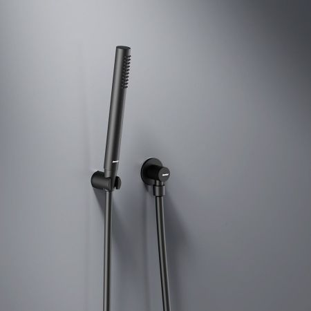 936510300 Scandinavian Pure встраиваемая душевая система  с ванно-душевым смесителем и изливом, чёрн, артикул 936510300