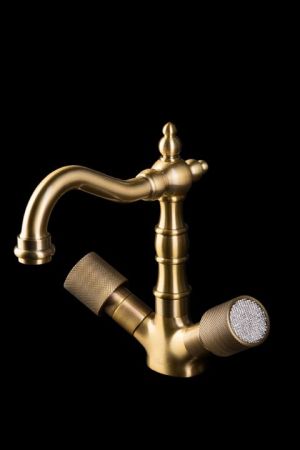 Смеситель для раковины Boheme Royal Cristal 312-RoyalCRST Бронза, артикул 312-RoyalCRST