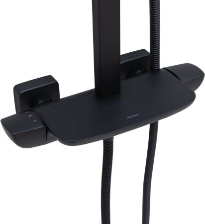 Душевая стойка Allen Brau Infinity 5.21030-31 черный матовый, артикул 5.21030-31