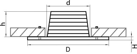 Светильник точечный встраиваемый декоративный со встроенными светодиодами Leddy Lightstar 212176