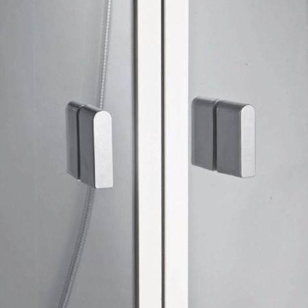 Душевая кабина Orans EW-113 100x100 с гидромассажем профиль Белый задние стенки Белые, артикул EW-113