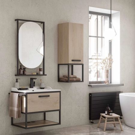 Шкафчик АКВАТОН ЛОФТ ФАБРИК 34 1A242803LTDU0 (подвесной, 34*30*70, дуб эндгрейн), шт, артикул 1A242803LTDU0