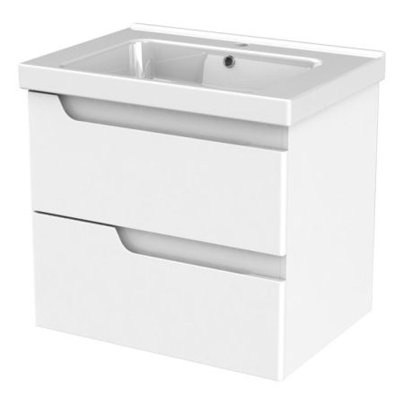 Тумба с раковиной Orange Milano 60-02 ТР-М 60-02 подвесная Белая, артикул ТР-М 60-02