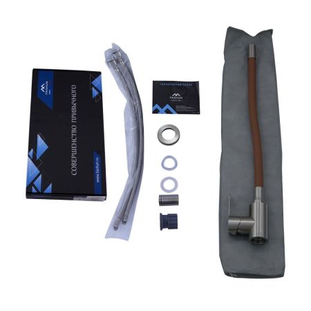 Смеситель для кухни с гибким изливом FASHUN A54101-16, сатин/коричневый